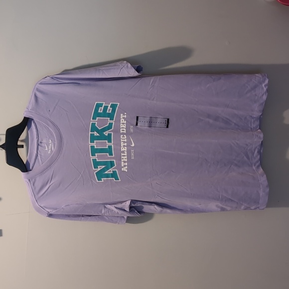 Nike Men's Dri-fit Fitness Lavender Tee - Picture 3 of 8